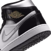 Air Jordan 1 Mid Black Patent Metallic Gold Metallic Silver