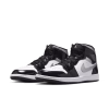 Air Jordan 1 Mid Black Patent Metallic Gold Metallic Silver