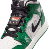 Air Jordan 1 Mid Pine Green Black White